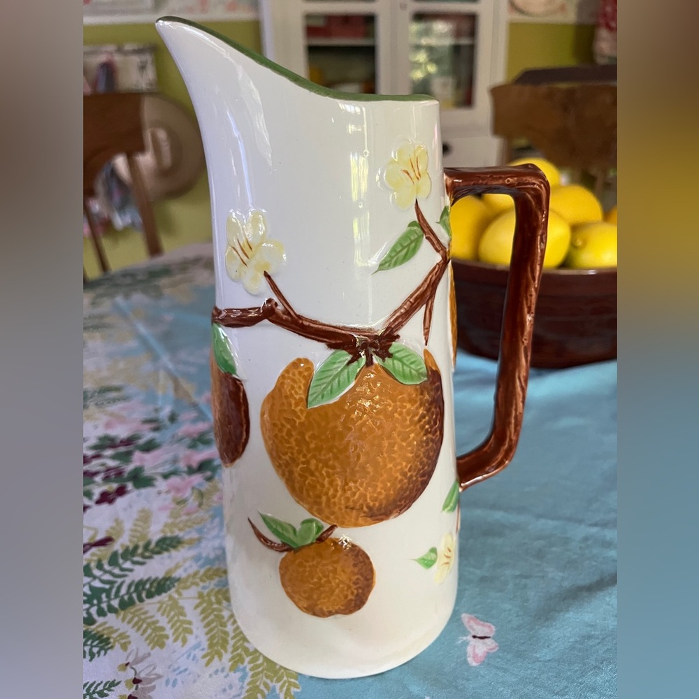 - 1970s Vintage Napcoware Orange Juice Pitcher